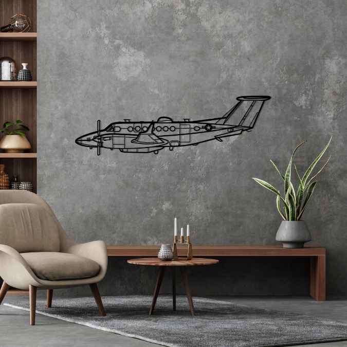 Décoration murale en métal - MC-12W Liberty aircraftvibes