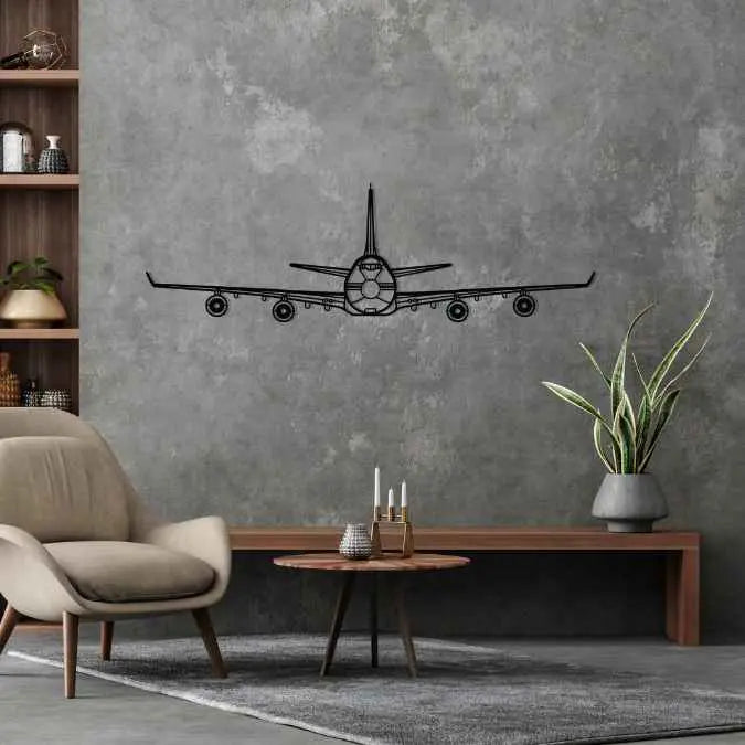 Décoration murale en métal - 747 Front aircraftvibes