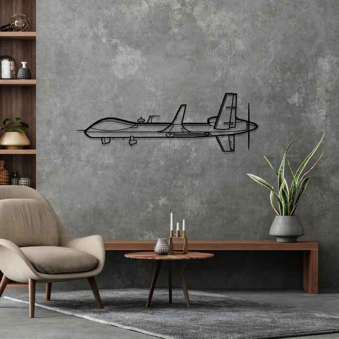 Décoration murale en métal - MQ-9B Reaper aircraftvibes