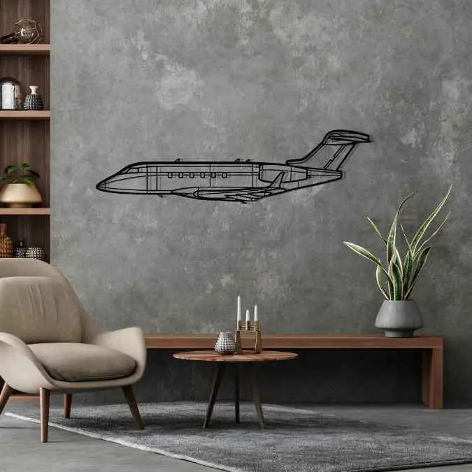 Décoration murale en métal - Challenger 300 aircraftvibes