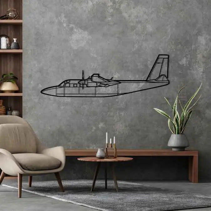 Décoration murale en métal - 695A Silhouette aircraftvibes