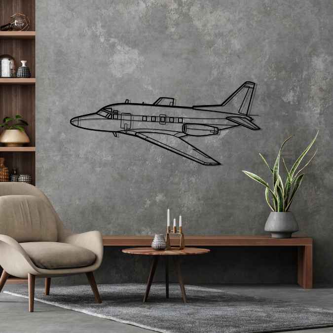Décoration murale en métal - Sabreliner 75 aircraftvibes