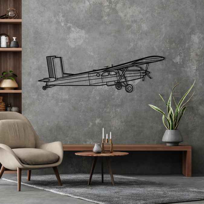 Décoration murale en métal - PC-6 Porter aircraftvibes