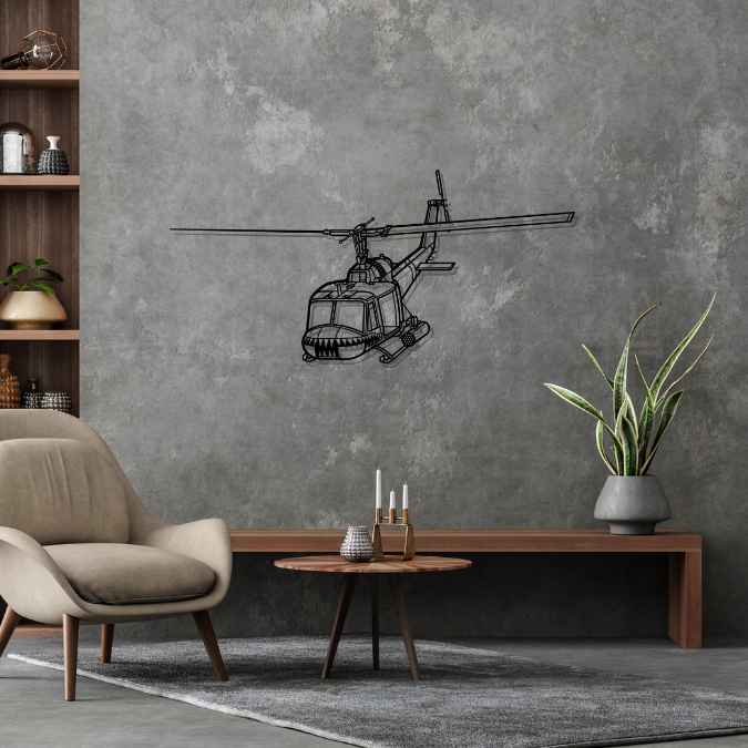 Décoration murale en métal - UH-1 Iroquois aircraftvibes