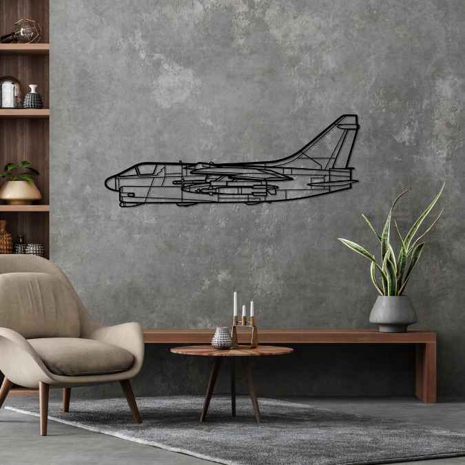 Décoration murale en métal - A-7D Corsair aircraftvibes