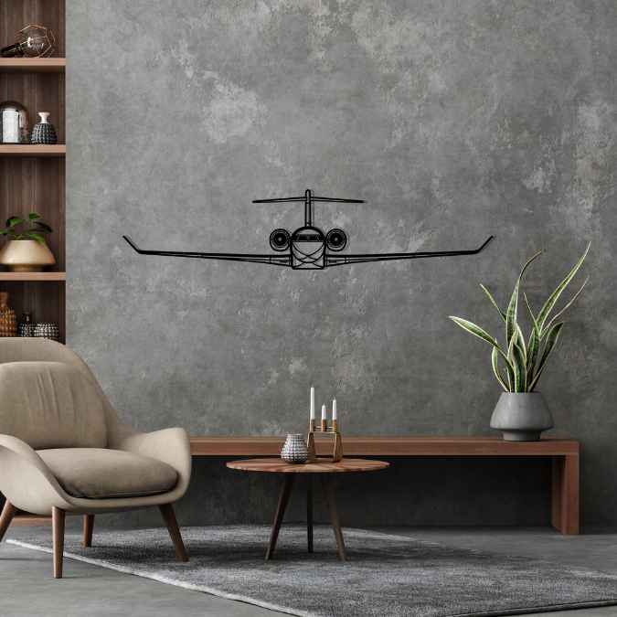 Décoration murale en métal - Global 7500 aircraftvibes