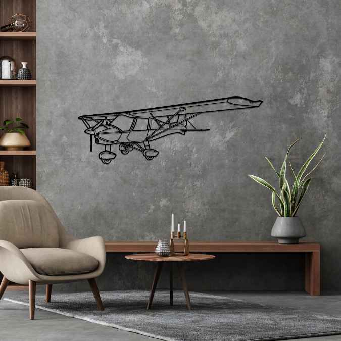 Décoration murale en métal - C42B Angle aircraftvibes