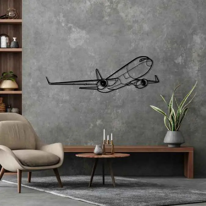 Décoration murale en métal - 767-300F Angle aircraftvibes