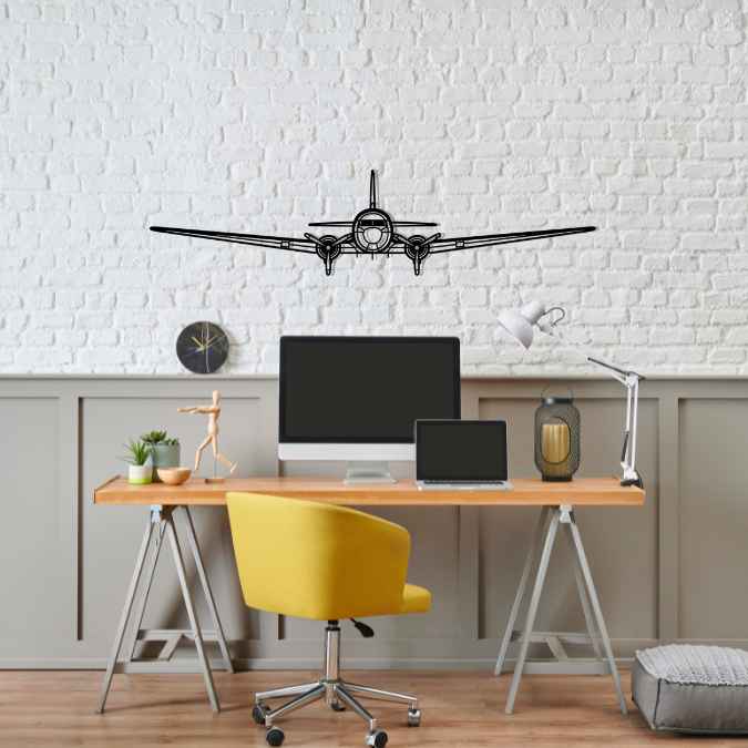Décoration murale en métal - DC-3 Front