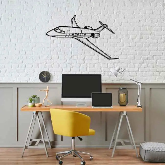 Décoration murale en métal - Challenger 350 aircraftvibes