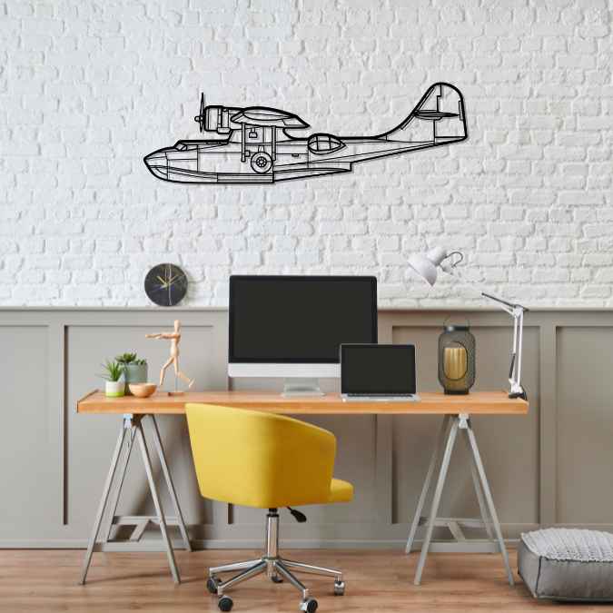 Décoration murale en métal - PBY Catalina aircraftvibes