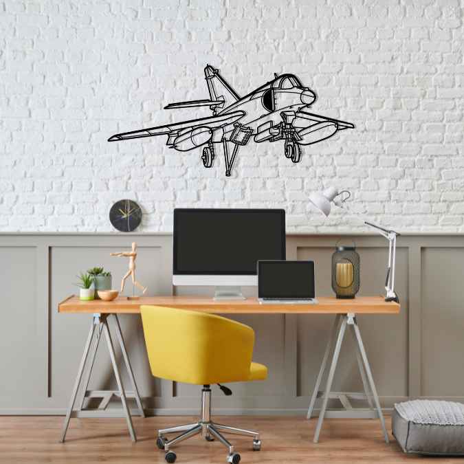 Décoration murale en métal - Super Étendard aircraftvibes