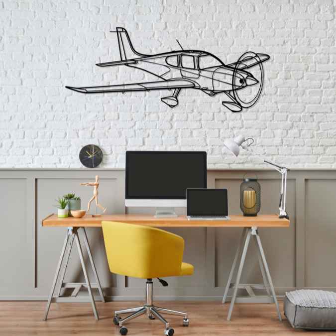 Décoration murale en métal - SR22 G2 aircraftvibes