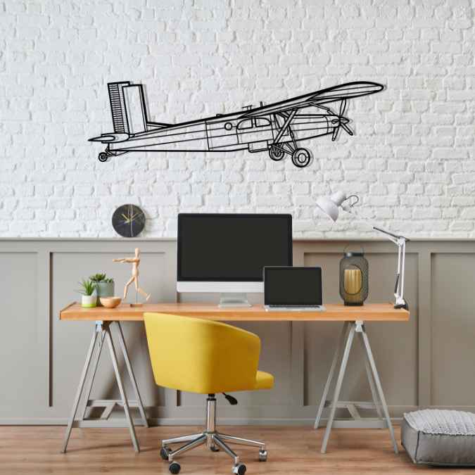 Décoration murale en métal - PC-6 Porter aircraftvibes