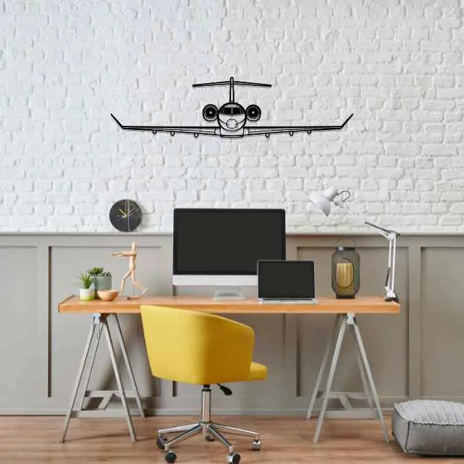 Décoration murale en métal - Challenger 3500 aircraftvibes