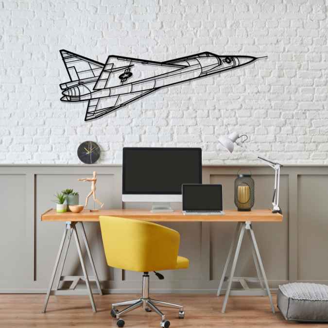 Décoration murale en métal - F-102A Delta aircraftvibes