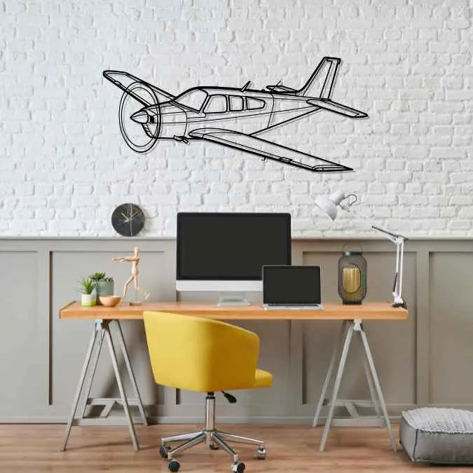 Décoration murale en métal - Bonanza F33C aircraftvibes