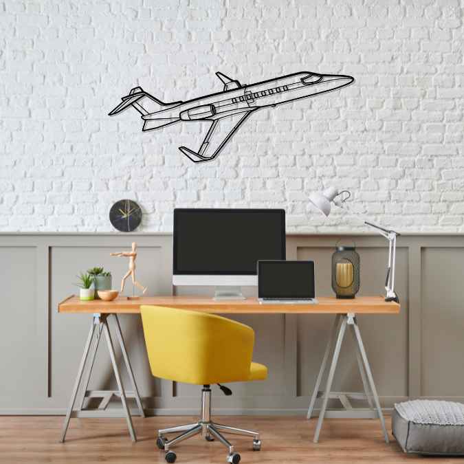 Décoration murale en métal - Learjet 40 aircraftvibes