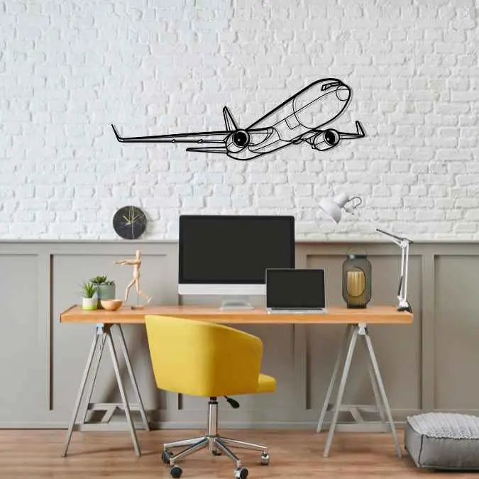 Décoration murale en métal - 767-300F Angle aircraftvibes