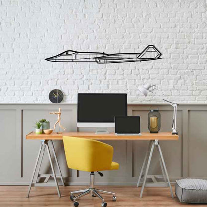 Décoration murale en métal - YF-23 Silhouette