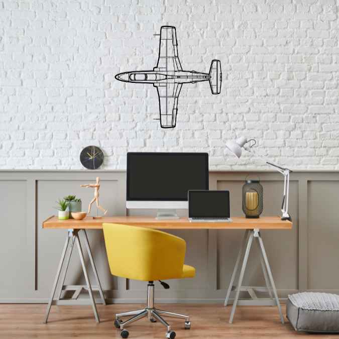 Décoration murale en métal - L-29 Delfin aircraftvibes