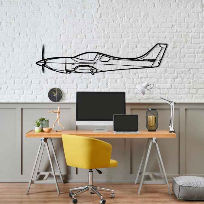 Décoration murale en métal - Legacy Silhouette aircraftvibes