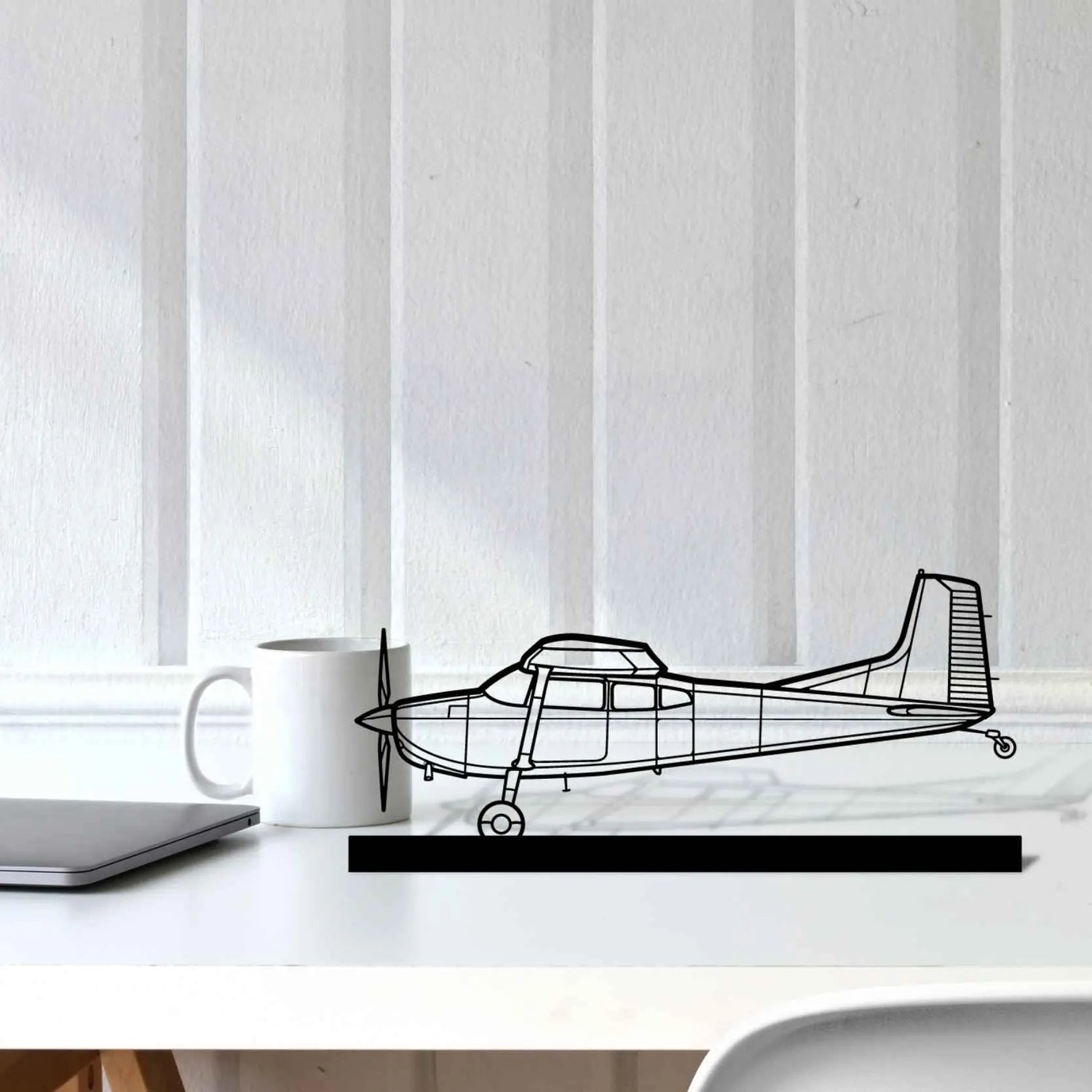 Décoration murale en métal - 180K Silhouette aircraftvibes
