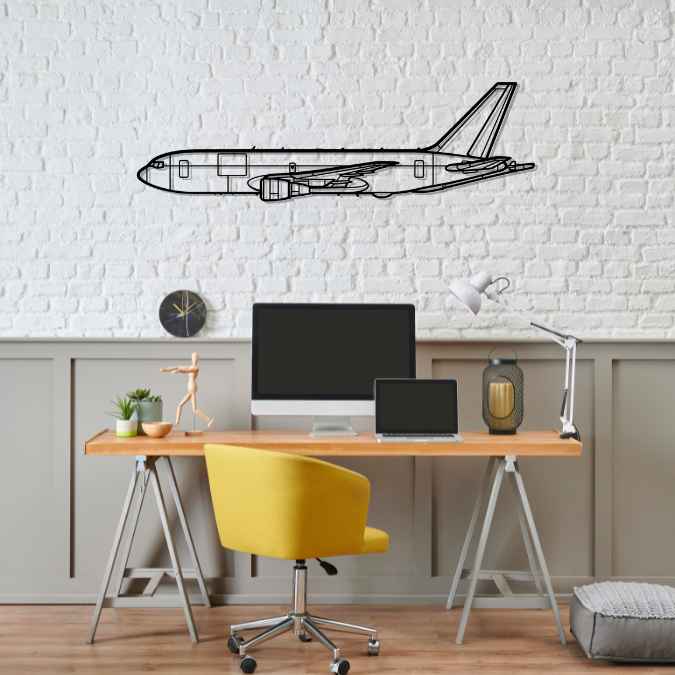 Décoration murale en métal - KC-767 Silhouette aircraftvibes