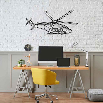 Décoration murale en métal - AW139S 2017