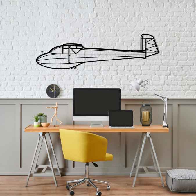 Décoration murale en métal - KA-4 Silhouette aircraftvibes