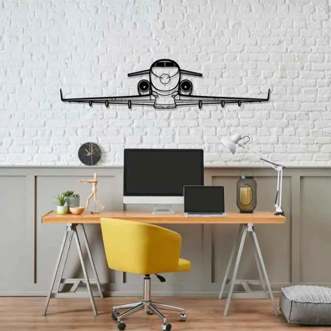 Décoration murale en métal - Challenger 300 aircraftvibes