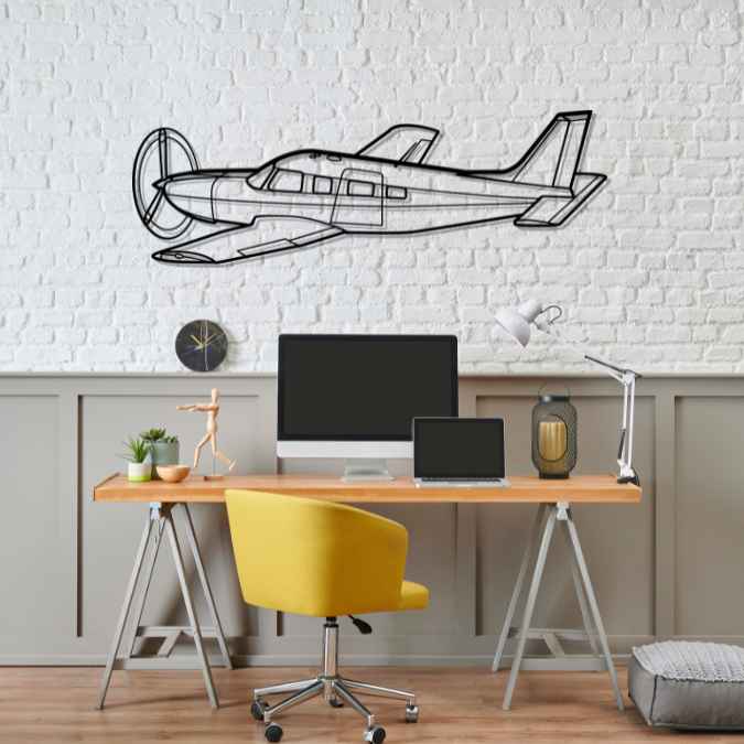 Décoration murale en métal - PA-32R-31T Saratoga aircraftvibes