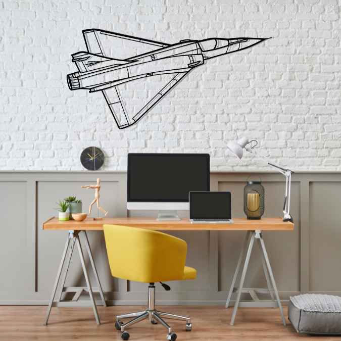 Décoration murale en métal - Mirage 2000C