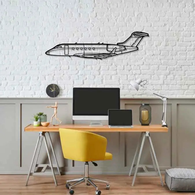 Décoration murale en métal - Challenger 350 aircraftvibes