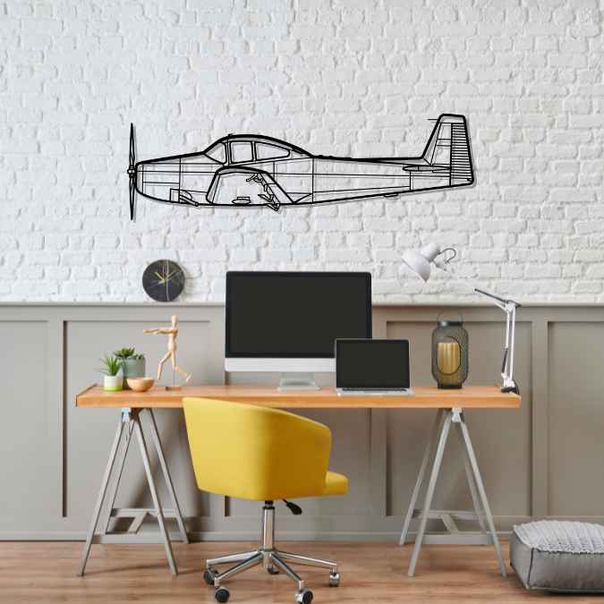 Décoration murale en métal - L-17 Navion aircraftvibes
