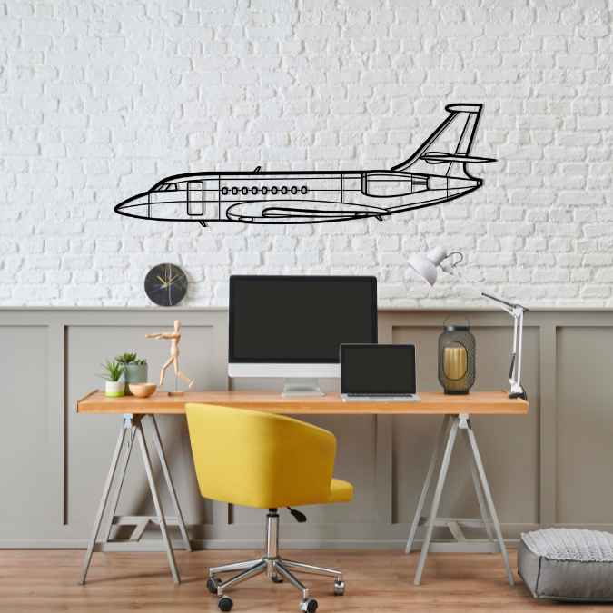 Décoration murale en métal - Falcon 2000EX aircraftvibes