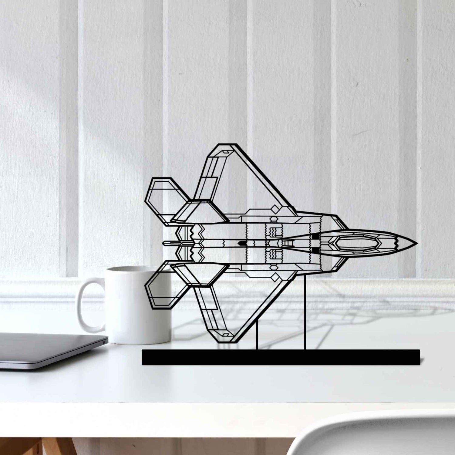 Décoration murale en métal - F-22 Raptor aircraftvibes