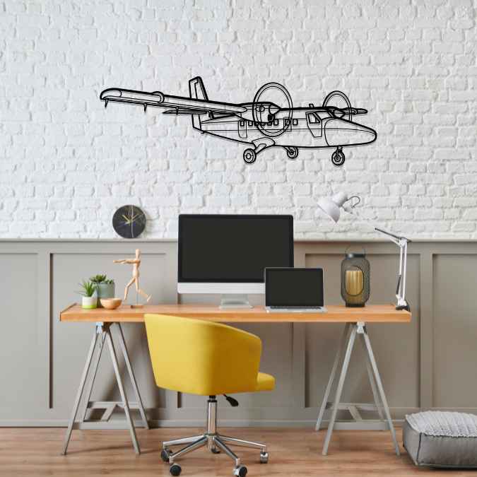 Décoration murale en métal - DHC-6 Twin aircraftvibes