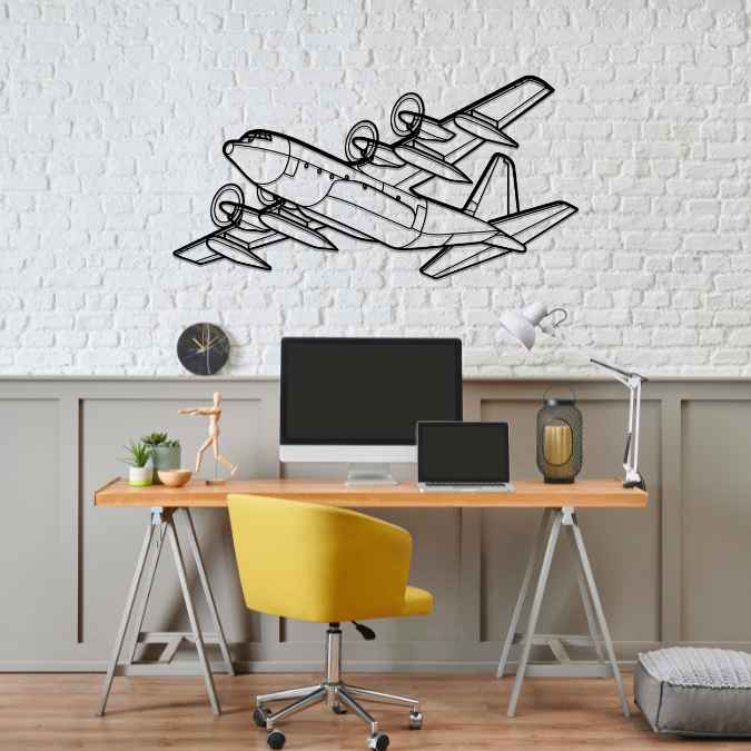 Décoration murale en métal - KC-130 Angle aircraftvibes