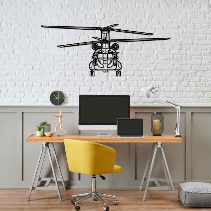 Décoration murale en métal - CH47D-F Chinook