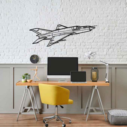 Décoration murale en métal - MiG-21 Lancer