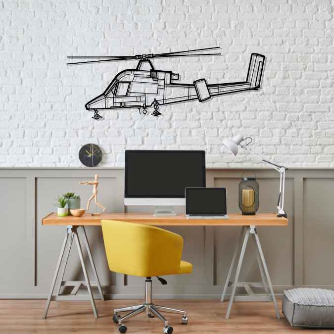Décoration murale en métal - K-MAX Silhouette aircraftvibes