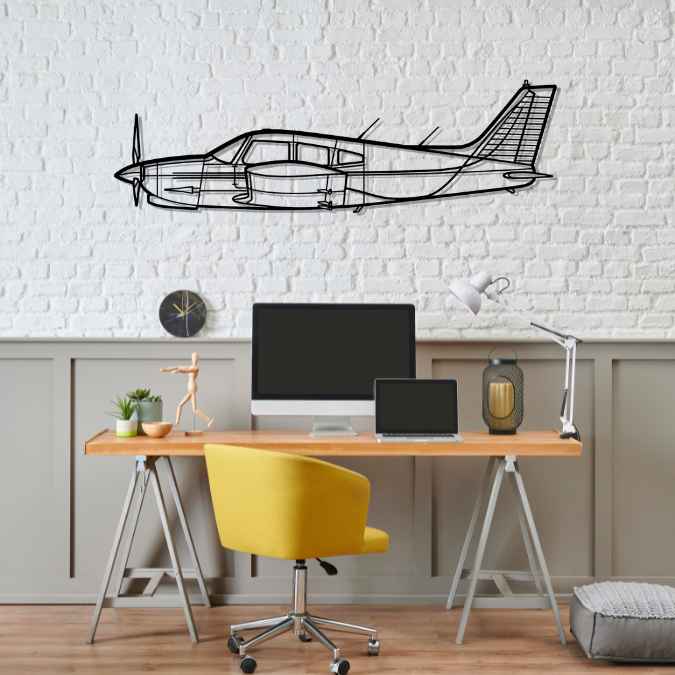 Décoration murale en métal - PA-28RT Turbo aircraftvibes