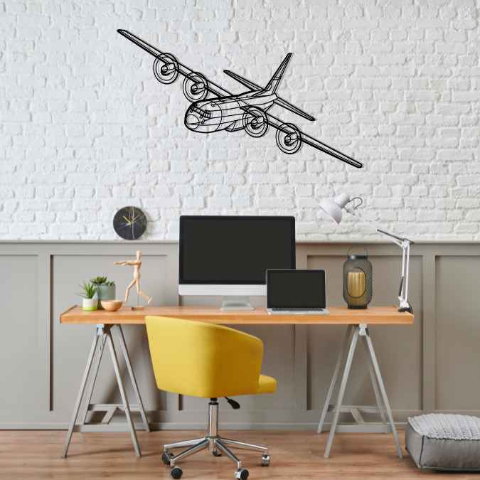 Décoration murale en métal - C-130H2 Angle