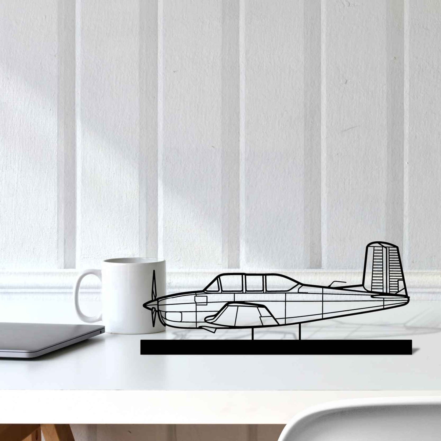 Décoration murale en métal - T-34A Mentor