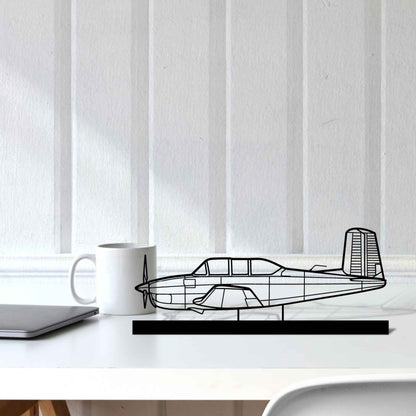 Décoration murale en métal - T-34A Mentor