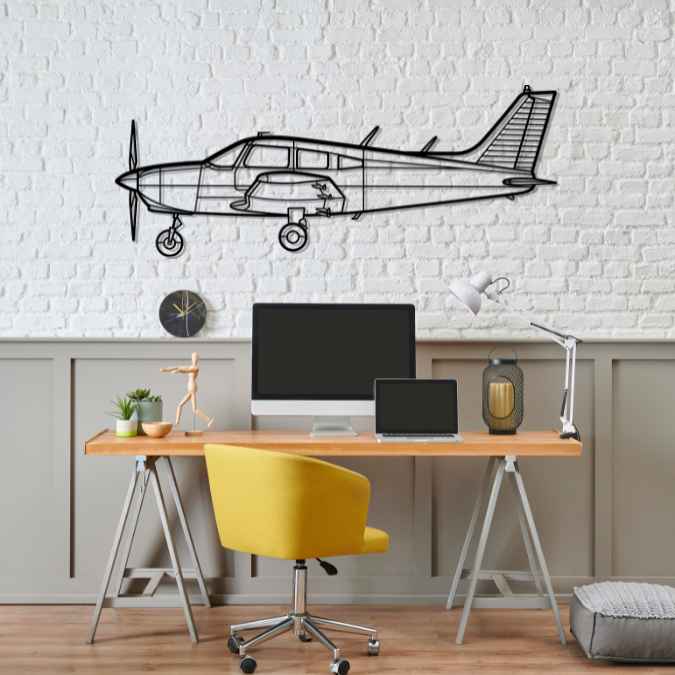 Décoration murale en métal - PA-28-151 Cherokee aircraftvibes