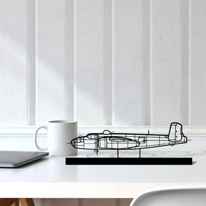 Décoration murale en métal - B25J Silhouette