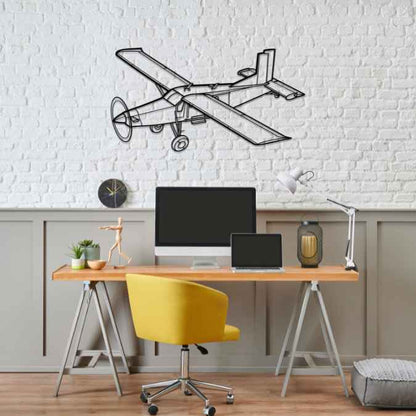 Décoration murale en métal - PC-6 Angle