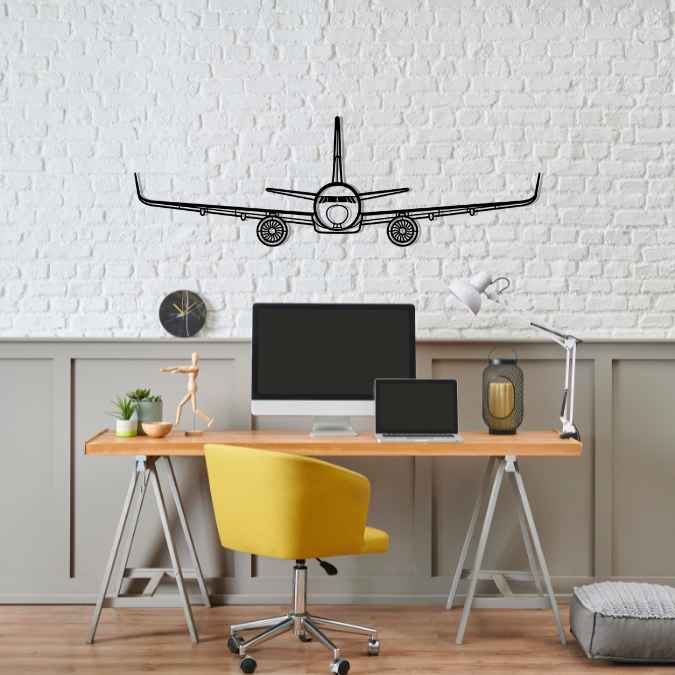 Décoration murale en métal - A320neo Front